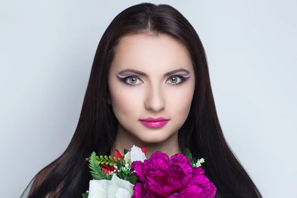 Big flowers bouquet — Stock Photo, Image