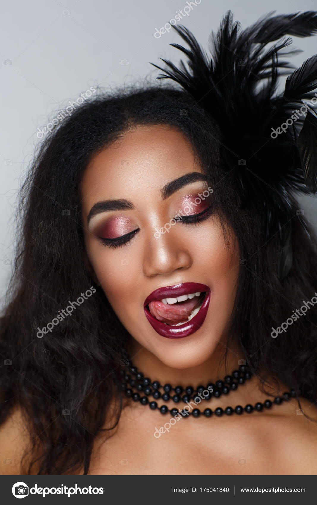 Woman Dark Skin Stock Photo C Olgaosa 175041840