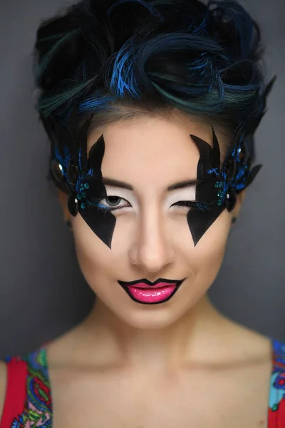 Mujer arte maquillaje — Foto de Stock