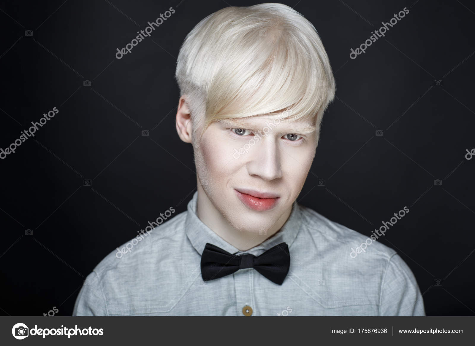 Albino man white skin Stock Photo by ©OlgaOsa 175876936