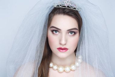 Güzel gelin düğün için hazırlamak