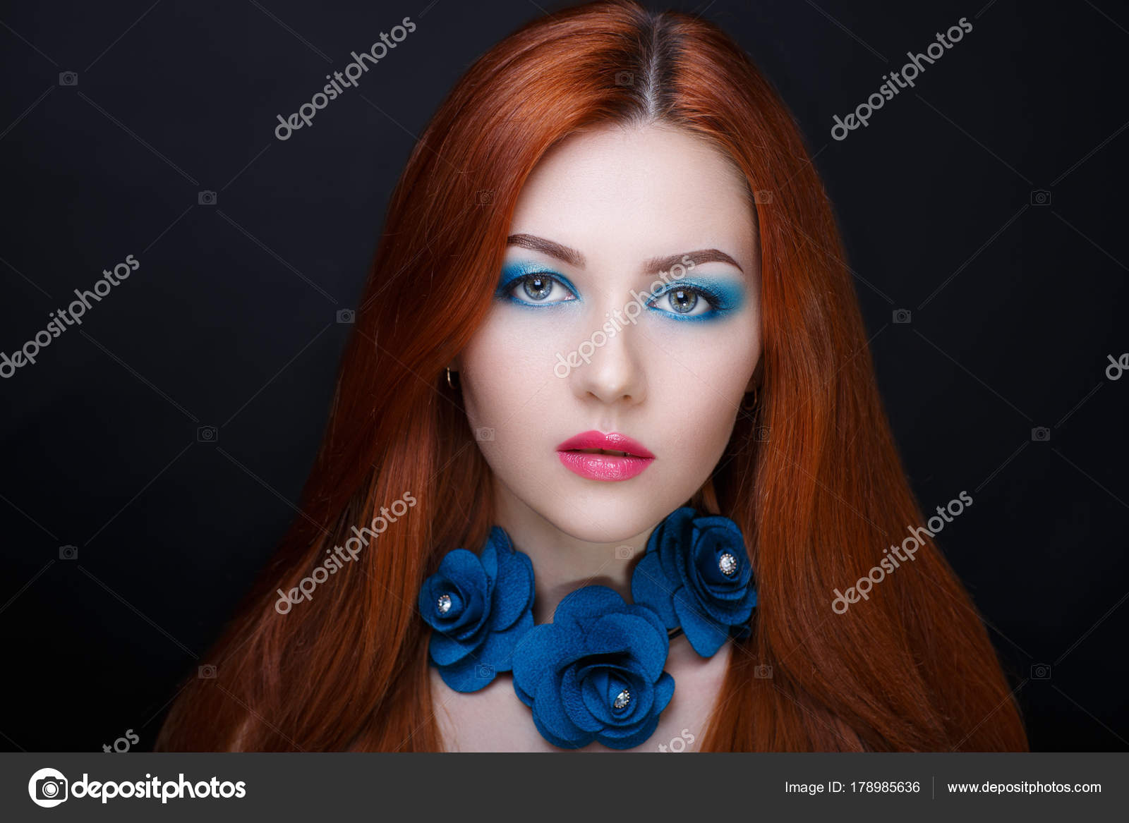 Woman Orange Hair Stock Photo C Olgaosa 178985636