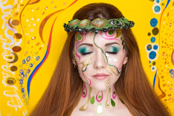 Hallucinatie make-up — Stockfoto