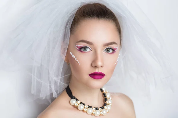 Maquillaje de novia perfecta — Foto de Stock