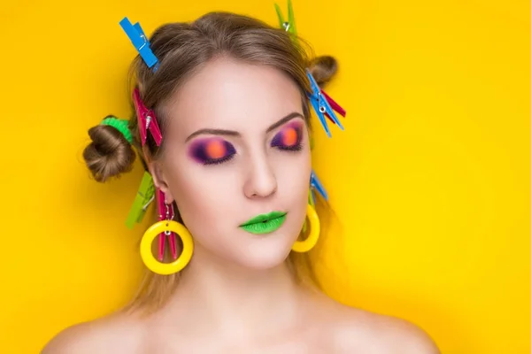 Woman art make up — Stock Photo, Image