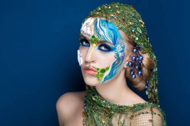 vücut sanat deniz kızı