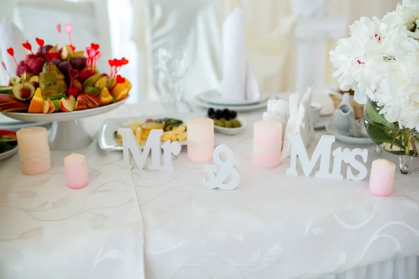 結婚式のためのテーブル — ストック写真