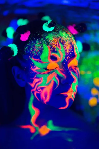 Neon arte compõem — Fotografia de Stock