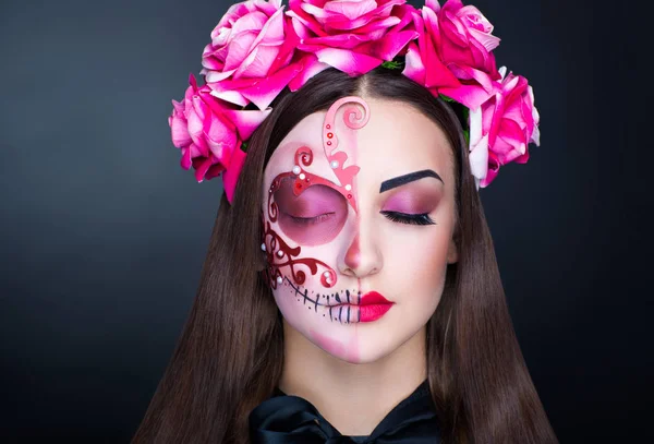 Mexicaanse dag make-up — Stockfoto