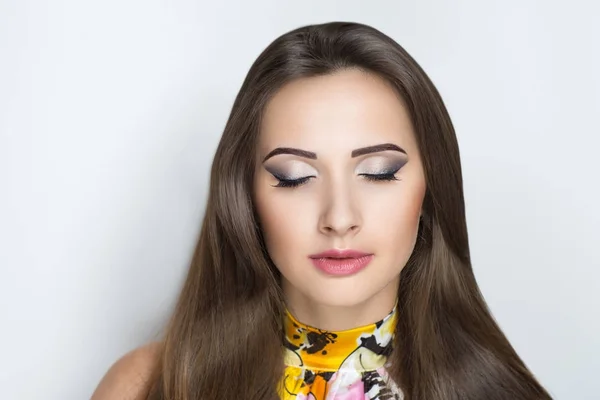 Woman long hair — Stock Photo, Image