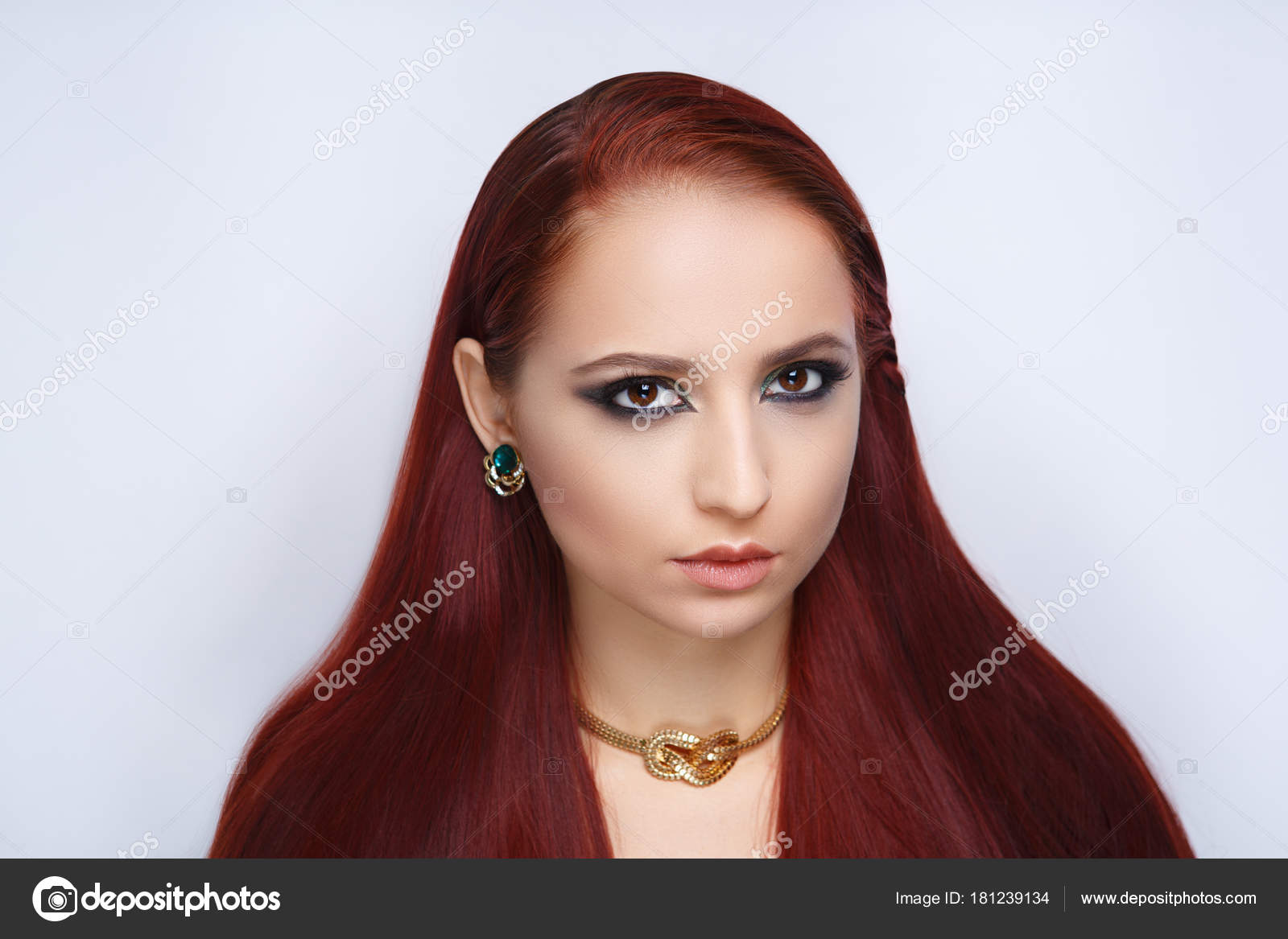 Pelirrojo maquillaje pelo