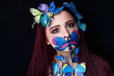 Kelebek sanat makyaj