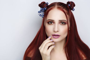 Güzel kadın yüzü