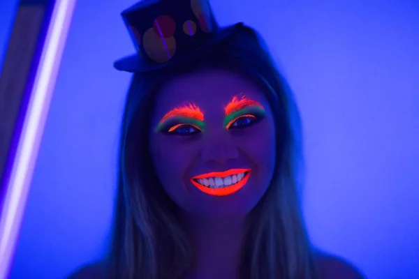 Neon med halloweenmotiv — Stockfoto