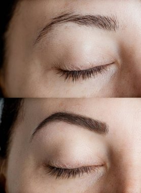 Sonra önce kaşları