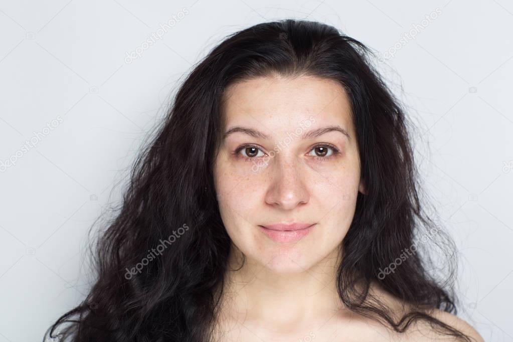 woman no make up