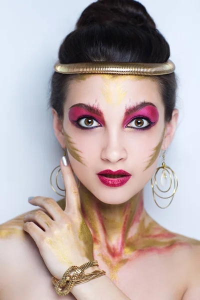 Mujer arte maquillaje —  Fotos de Stock