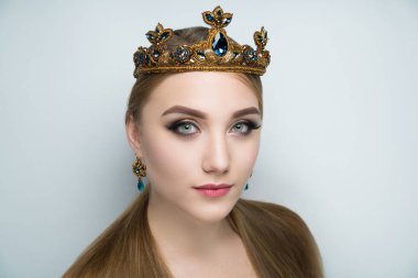 kadın altın Kraliçe