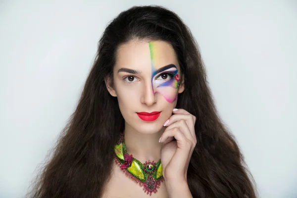 Fantasie vrouw make-up — Stockfoto