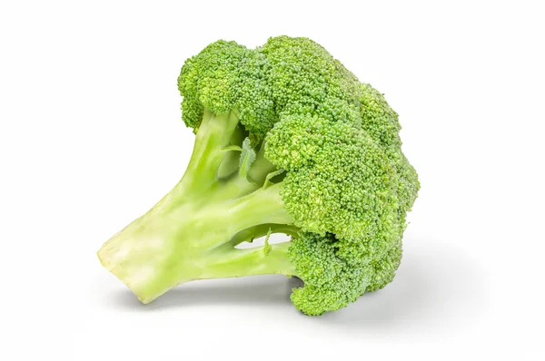 Beyaz arka planda izole edilmiş taze brokoli lahanası. — Stok fotoğraf