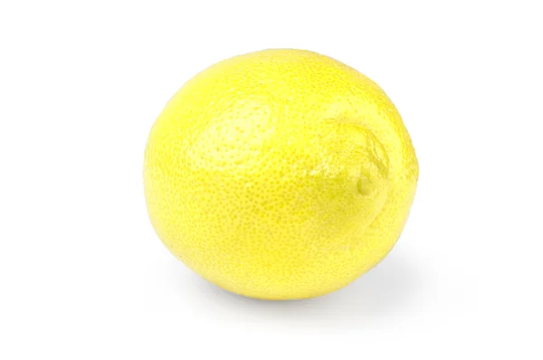 Verse gele citroen op witte achtergrond — Stockfoto