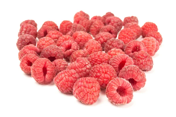 Raspberries isolated on white background — Stock Photo, Image