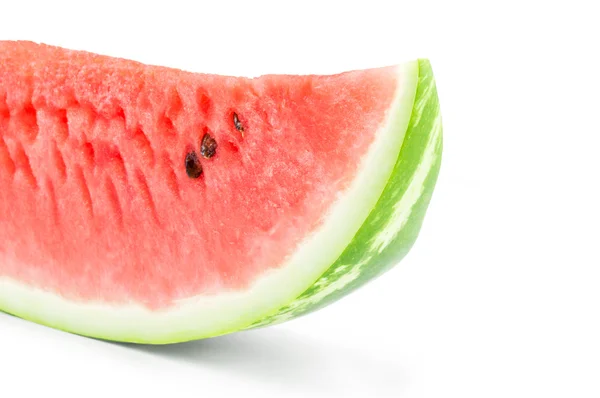 Řez melounu na bílém pozadí — Stock fotografie