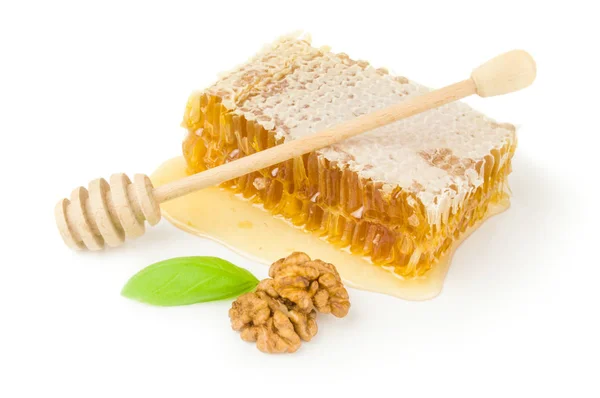 Elszigetelt fehér háttér kivágott méz — Stock Fotó
