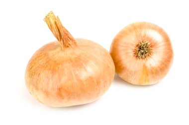 Bir beyaz arka plan kesme izole soğan