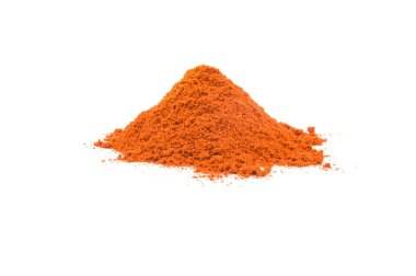 Bir beyaz arka plan kesme izole kırmızı biber baharat