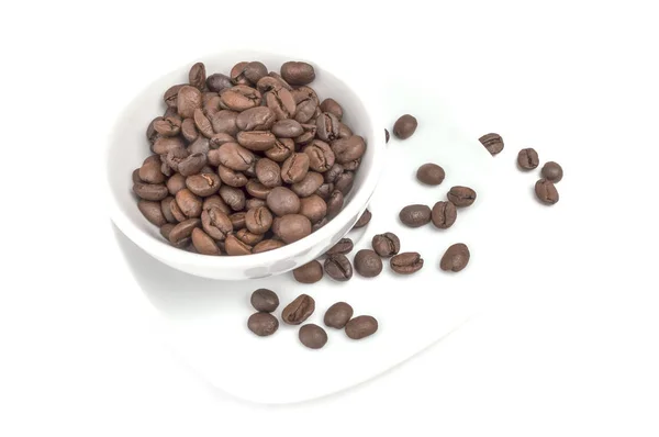 Braziliaanse koffie geïsoleerd op een witte achtergrond knipsel — Stockfoto