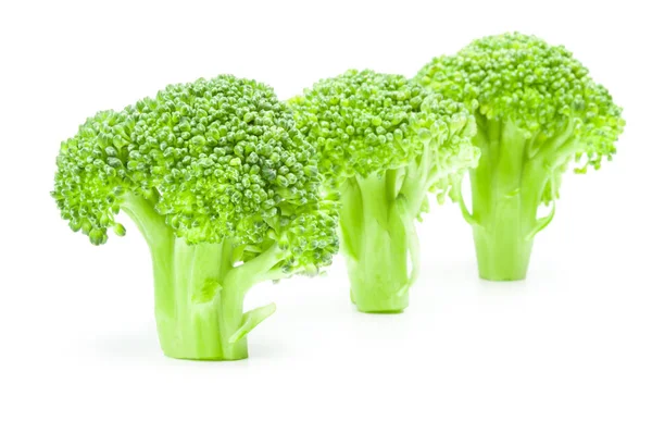 Brokolice zelí izolovaných na bílém pozadí Vystřižení — Stock fotografie