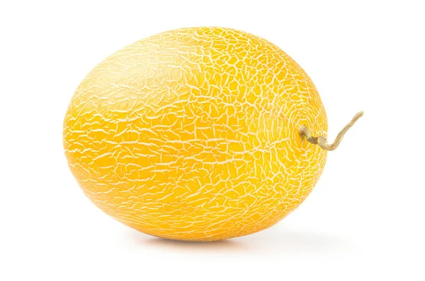 Melón melón anaranjado aislado sobre un corte de fondo blanco —  Fotos de Stock