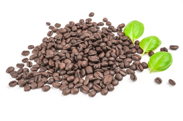 Bruin koffie geïsoleerd op een witte achtergrond knipsel — Stockfoto