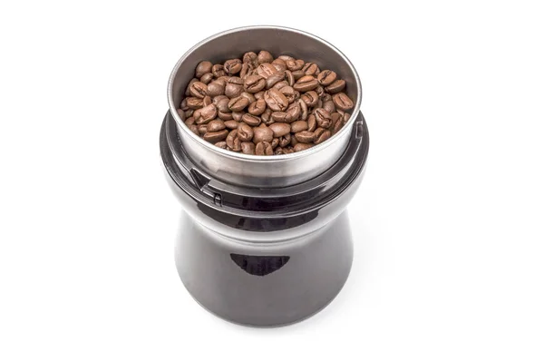 白い背景の上のコーヒー豆のクローズ アップ。クリッピング パス — ストック写真