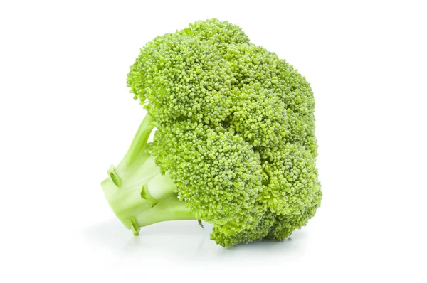 Fresh raw broccoli isolated on a white background cutout — Stock Photo, Image