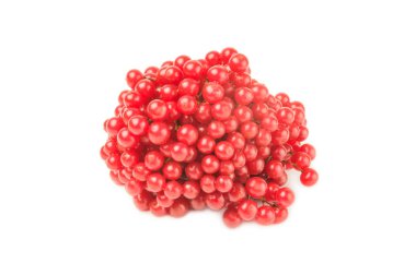 Beyaz bir arka plan üzerinde taze ve yararlı kartopu