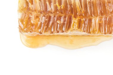 Tatlı bal bir beyaz arka plan kesme izole