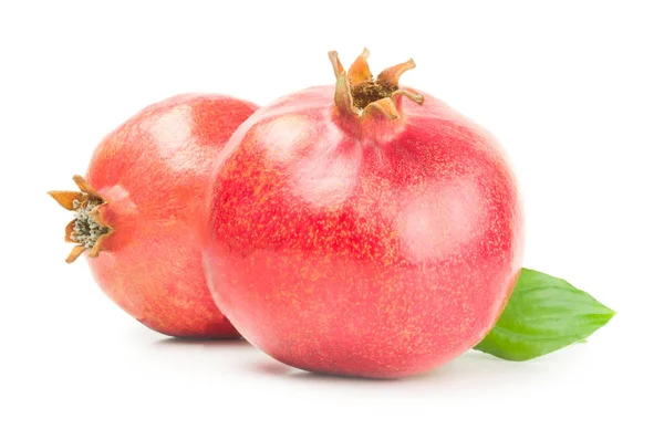 Ripe pomegranates isolated on a white background cutout — Stock Photo, Image