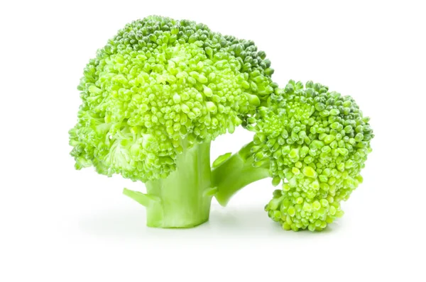 Färsk huvud broccoli isolerad på en vit bakgrund cutout — Stockfoto