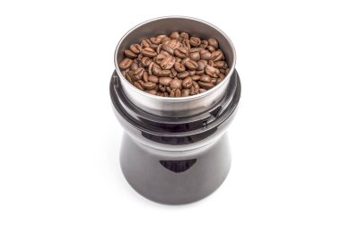 Bir beyaz arka plan kesme izole kahve