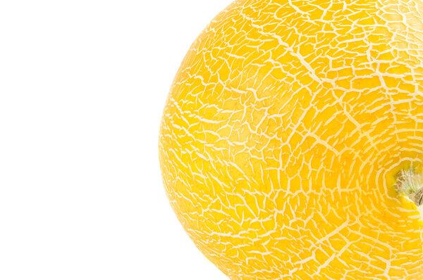 Sweet melon isolated on a white background cutout