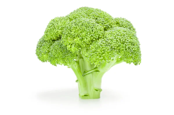 Broccoli floret izolat pe un decupaj de fundal alb — Fotografie, imagine de stoc