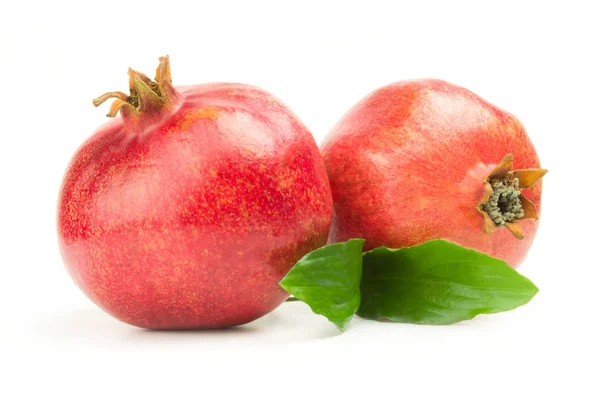 Red pomegranate isolated on a white background cutout — Stock Photo, Image