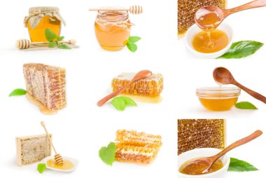 Bal Kolajı beyaz arkaplan kesiminde izole edildi