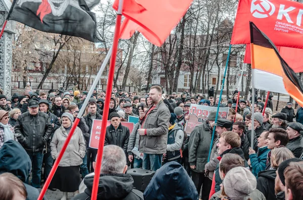 Penza, Rusland - 26 maart 2017: Anti-corruptie protesteren in Rusland — Stockfoto