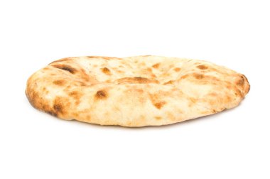 Beyaz bir arka plan üzerinde ekmek ürün. Kırpma yolu