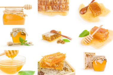 Bal Kolajı beyaz arkaplan kesiminde izole edildi