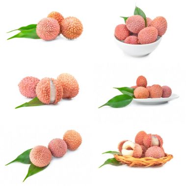 Beyaz izole leche kümesi