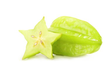 Beyaz bir arka plan üzerinde izole Averrhoa